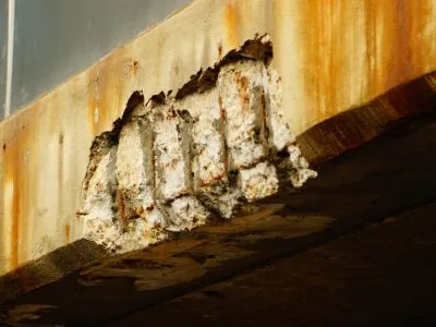 Betonschäden an einem Industriebauwerk
