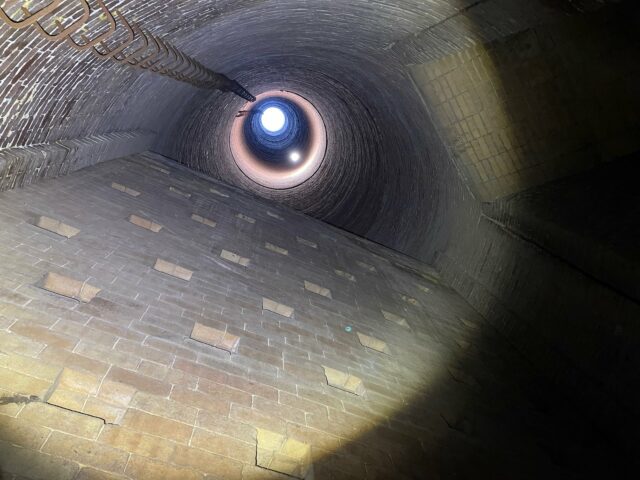 inside chimney powerplant